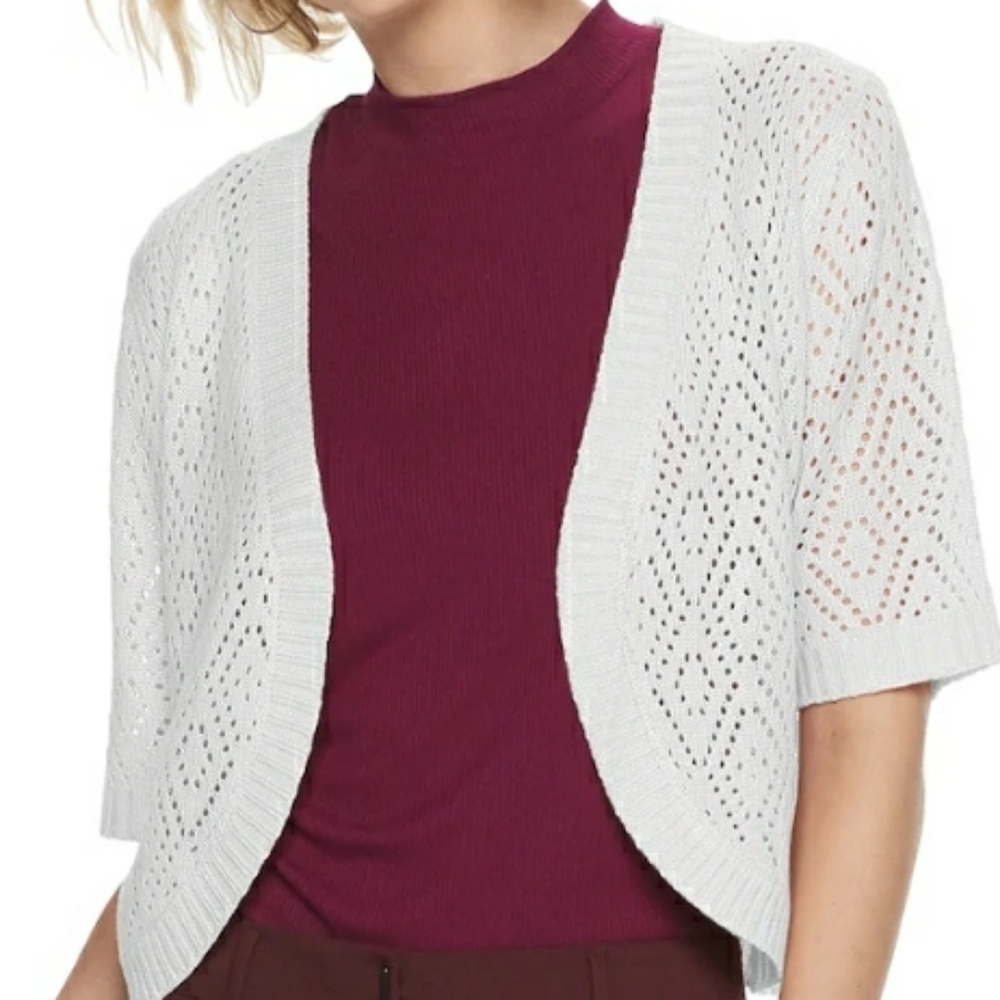 Short sleeve Nina Leonard sweater